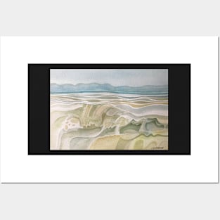 Abstract Cornish English Beach Seascape British Landscape Posters and Art